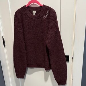 Cozy Purple “Cheers” Viral Sweater Large